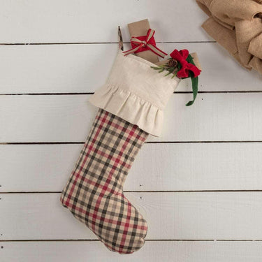 Hollis Plaid Stocking 12x20 VHC Brands - The Fox Decor